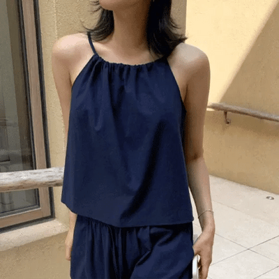 Arni Summer Bio Cotton Sleeveless Blouse