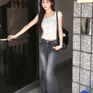 Ents Low-Waist Bootcut Pants