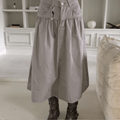 Pound Keyring Cotton Long Skirt