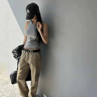 Mono slim cap sleeveless top