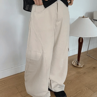 Kain Balloon Wide Cotton Cargo Elastic Pants