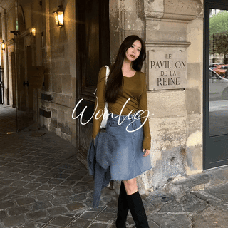 Karen Denim Skirt