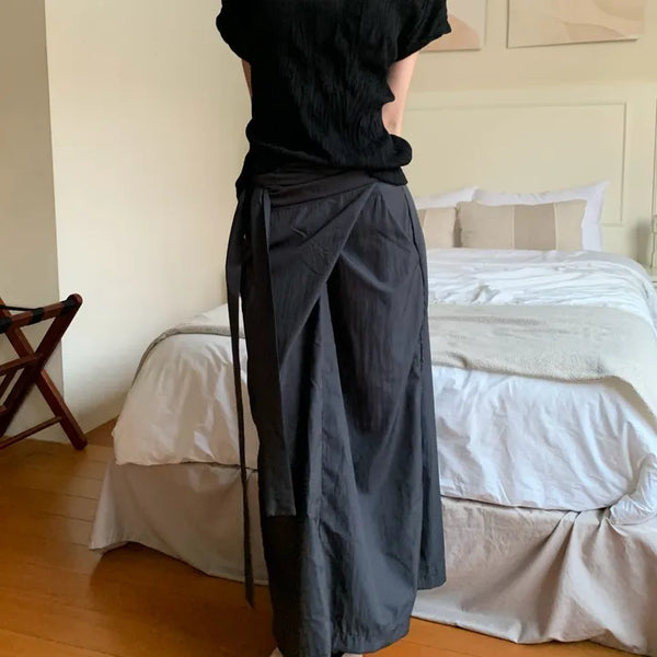 Jane Rustling Wrap Long Skirt