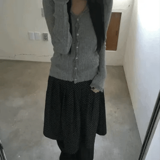 Wave Button Cardigan