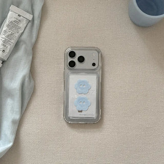 Puff Shell MagSafe Card Clear Wallet Pocket Case