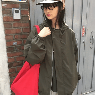 Ranji String Windbreaker Field Hooded Jumper