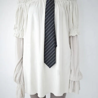 Shirred layered dress