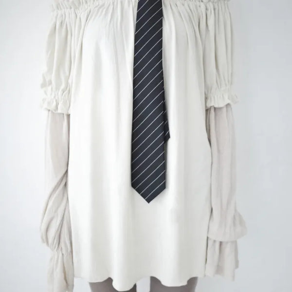 Shirred layered dress
