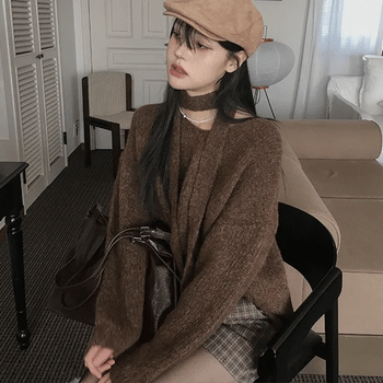 Ibie Soft Ribbed Loose Fit Knit