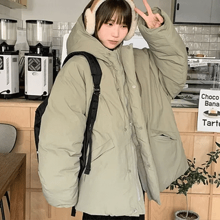 Dennis Two-Way String Over Hooded Padded Jumper