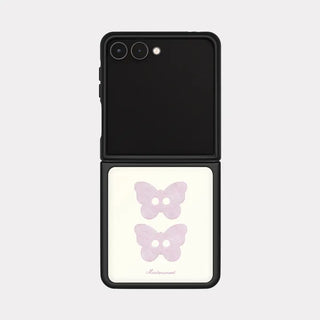 Puff Shell Galaxy Zflip Fold 8 MagSafe Black Bumper Case