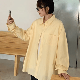 Nelka Colored Oxford Overshirt