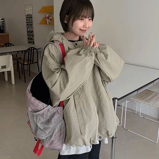 Raymu Hooded Field Jacket Wind Jumper