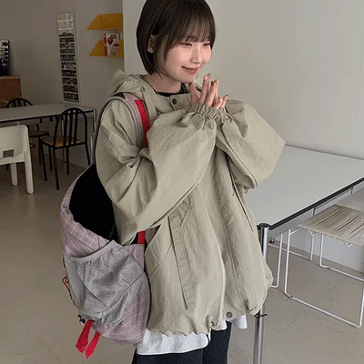 Raymu Hooded Field Jacket Wind Jumper