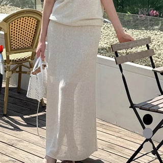 Kiers Linen Knit Skirt