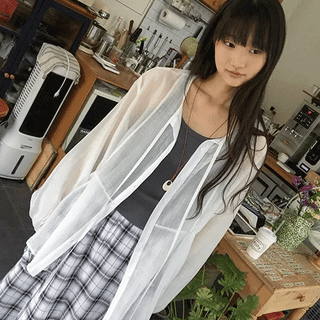 Noah See-through Summer Tie Blouse