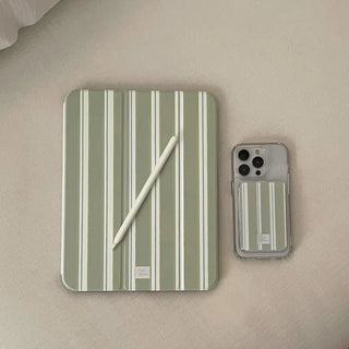 Autumn Cotton Stripe iPad Pro Air 13/11 Clear Separable Cover Case
