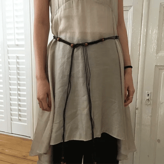 Wooden Beaded Belt (2 colors)