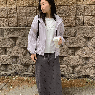 Tsukuhi Summer Hooded Windbreaker Jumper