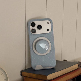 Minimal Dot iPhone 17 Pro Card Holder Hard Case