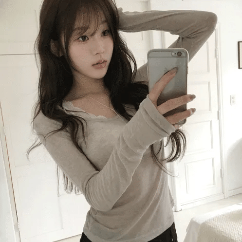 Karen Deep V-Neck T-Shirt