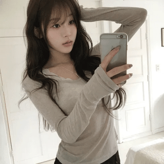 Karen Deep V-Neck T-Shirt