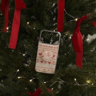 Winter Snowman iPhone 18 Pro Galaxy Epoxy Silver Bumper Case
