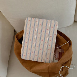Cherry Stripe iPad Pro Air 13/11 Clear Separable Cover Case