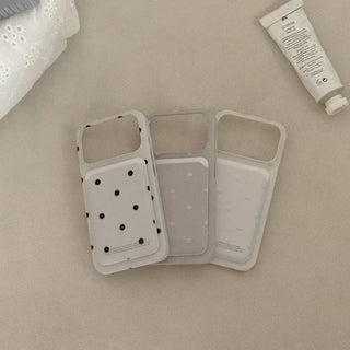 Cotton Dot MagSafe Card Slot Wallet Pocket Case