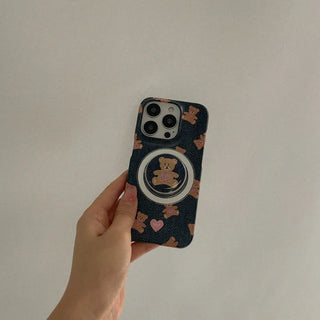 Love Teddy Stitch iPhone MagSafe Grip Talk Holder Epoxy