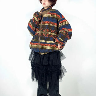 Hookah pattern fleece outerwear
