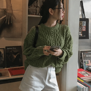 Raphael Cable Knit Round Neck Knit