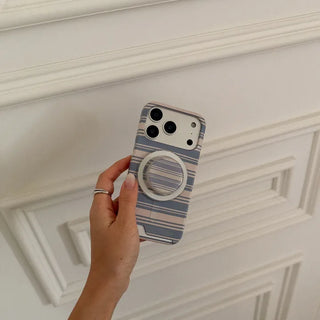 ticking stripe iPhone MagSafe Grip Talk Holder Epoxy