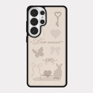 Lovely Dots iPhone 18 Pro Galaxy Epoxy MagSafe Black Bumper Case