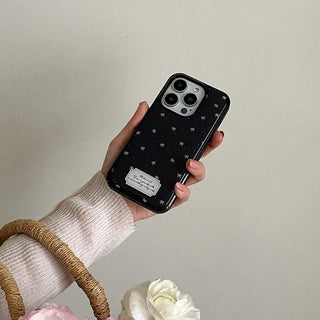 Small ribbon pattern iPhone 18 Galaxy epoxy bumper case