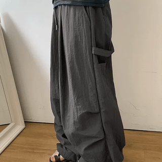 Saq Banding String Parachute Carpenter Nylon Pants
