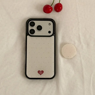 Cozy Sugar Dots iPhone 18 Pro Galaxy MagSafe Black Bumper Case