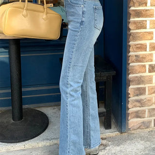 Slim line bootcut denim