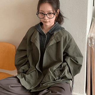 Ranbe Windbreaker Overcoat Field Jacket