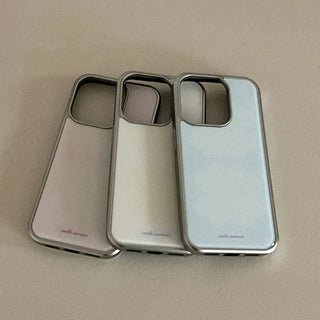 Pastel Clover iPhone 18 Pro MagSafe Silver Bumper Case