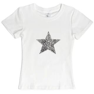 Leopard Lettering T-Shirt