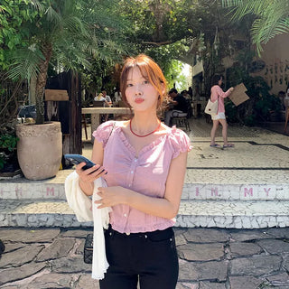 Penny check blouse