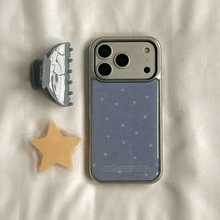 little star iPhone 18 Pro Galaxy MagSafe Silver Bumper Case