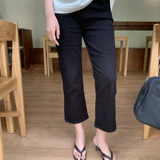Nutri Stretch Slit Capri Pants