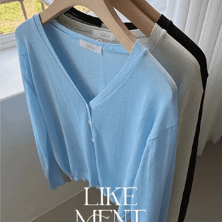 Skim Summer Round Long Sleeve Cardigan