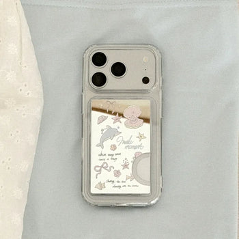 Island Waves Design [MagSafe Mirror Card Wallet]
