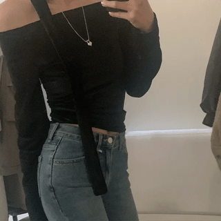 Madeleine Velvet Off-Shoulder Choker Scarf Set