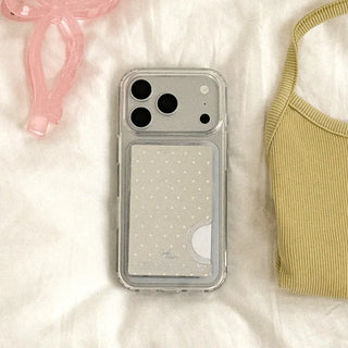 Minimal dot design [MagSafe Mirror Card Wallet]