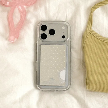 Minimal dot design [MagSafe Mirror Card Wallet]