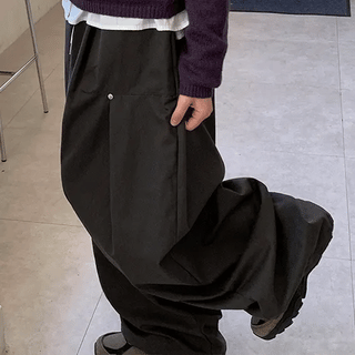 Riedel Pintuck Rivet Banding Wide Pants